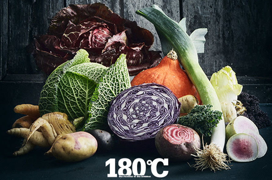 180°C. Les légumes d'hiver