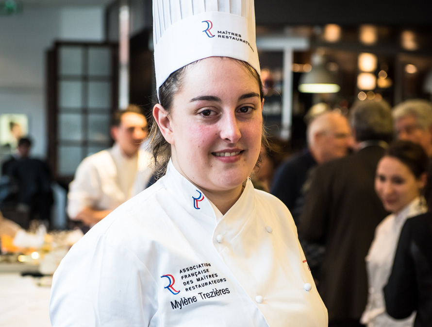 Association française des Maîtres restaurateurs. Mylène Trezières en finale du concours national jeunes talents