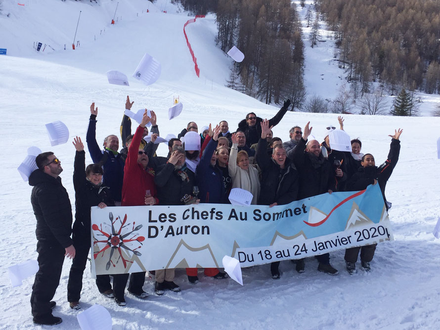 Les chefs au sommet d'Auron. Retour en dix images