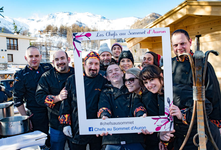 Les chefs au sommet d'Auron. Une avalanche de cuisiniers et pâtissiers !