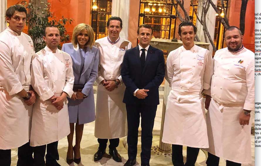 Christophe Bacquié. Dîner privé organisé en l'honneur du président chinois