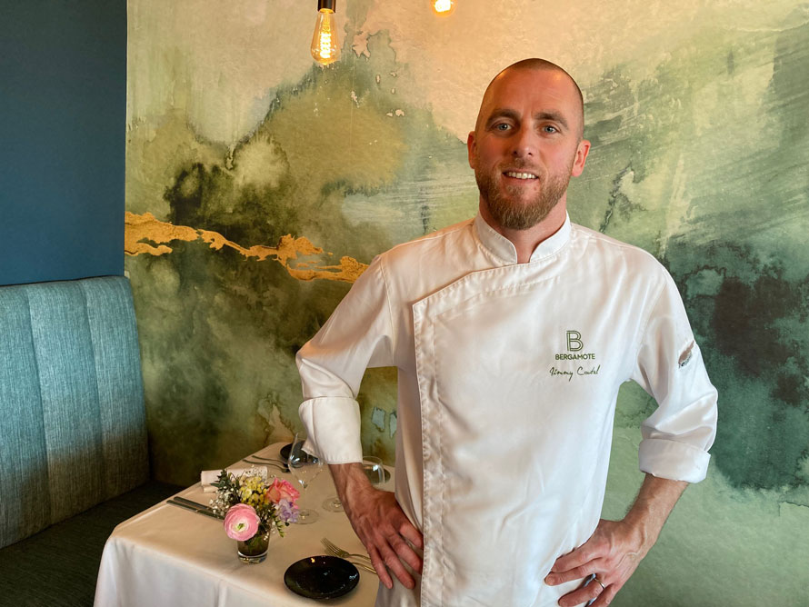 Restaurant Bergamote à Cavalaire-sur-Mer. Les atouts de Jimmy Coutel