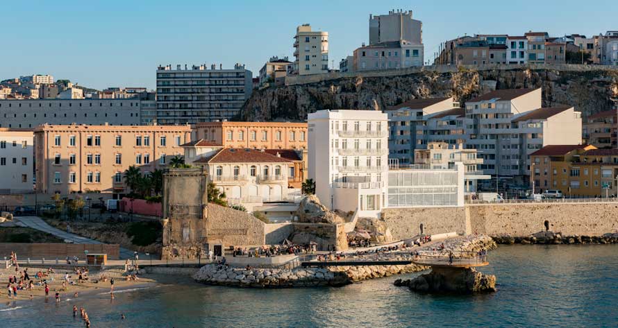 Les bords de mer à Marseille. La nouvelle adresse marseillaise par Les domaines de Fontenille
