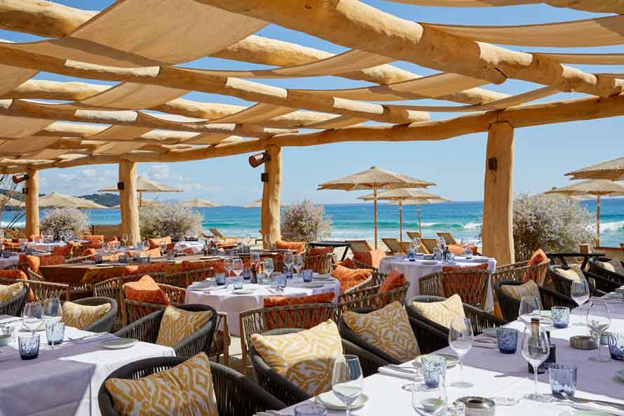 Byblos beach à Ramatuelle. Détente et gastronomie