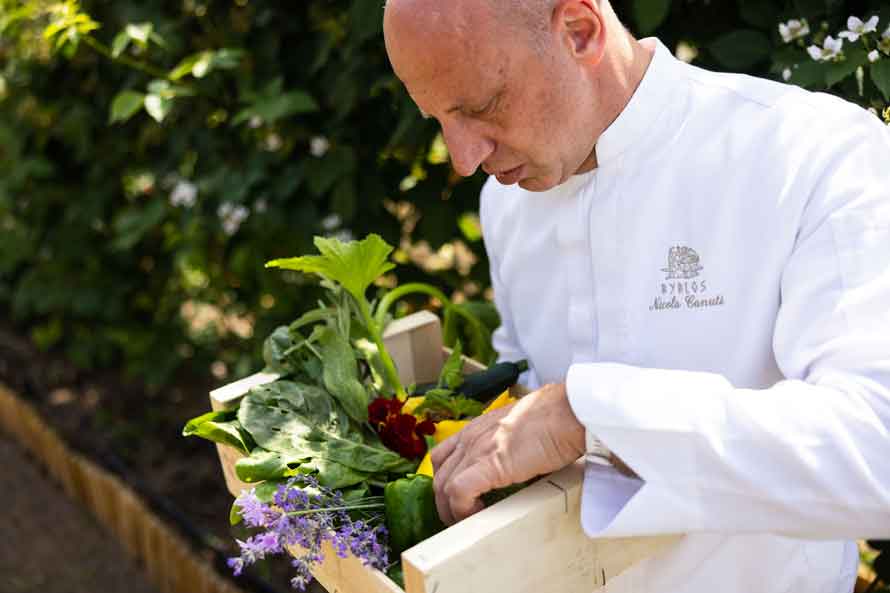 Hôtel Byblos Saint-Tropez. Les petits farcis du potager