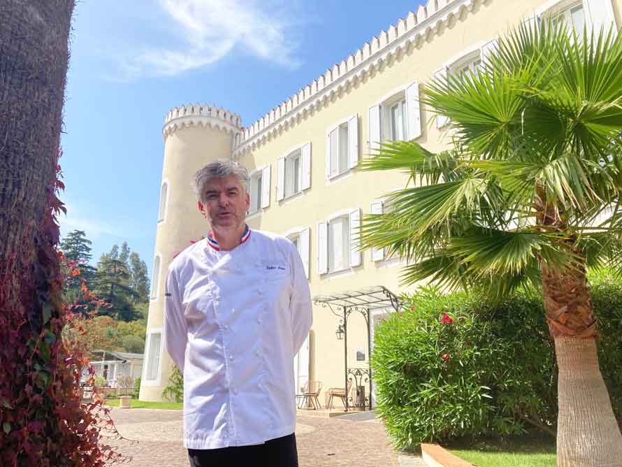 Hôtel Château de la tour à Cannes-La Bocca. La cuisine d’instinct de Didier Aniès