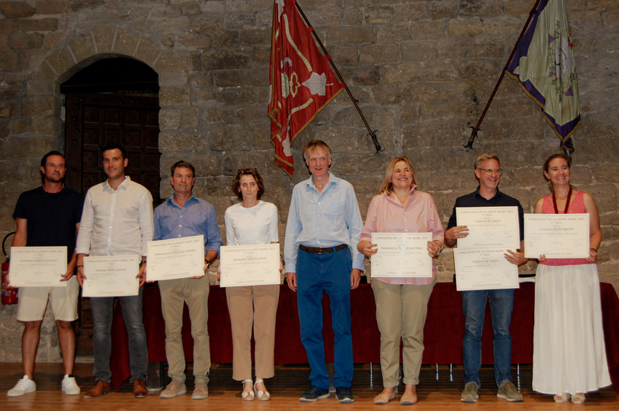 AOC Châteauneuf-du-pape. Palmarès du concours de la Saint Marc 2023