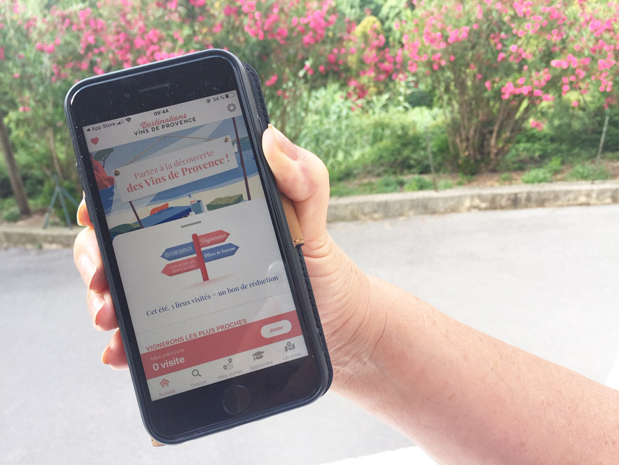 CIVP Vins de Provence. Une application mobile pour visiter le vignoble de Provence