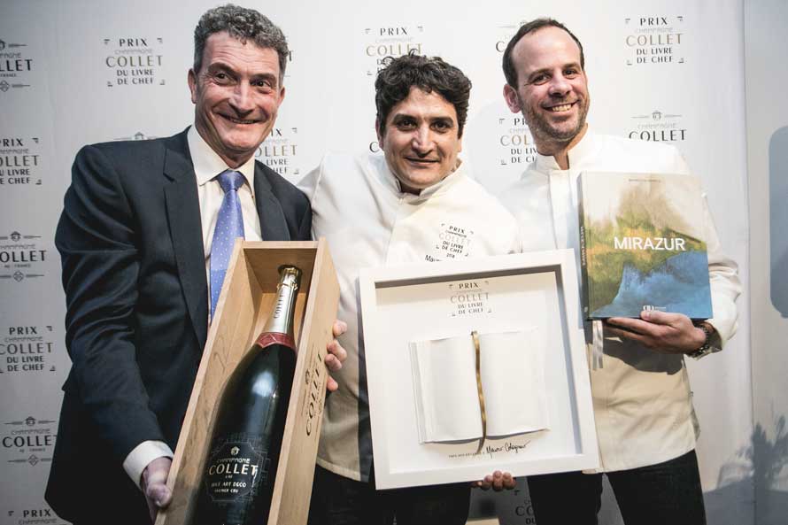 Prix champagne Collet du livre de chef. Mirazur de Mauro Colagreco