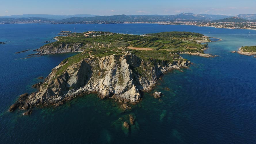 Domaine de l'île des Embiez à Six-Fours-les-Plages. Un millésime 2020 certifié agriculture biologique (AB)