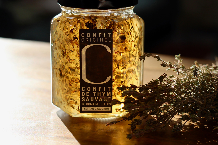 Domaine de Leos à L’Isle-sur-la-Sorgue. Confit de thym sauvage