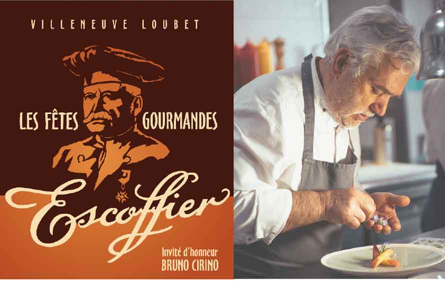 Les fêtes gourmandes Escoffier à Villeneuve-Loubet. Bruno Cirino, parrain de l’édition 2022