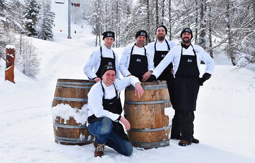 Jeunes chefs restaurateurs. En piste aux Orres 