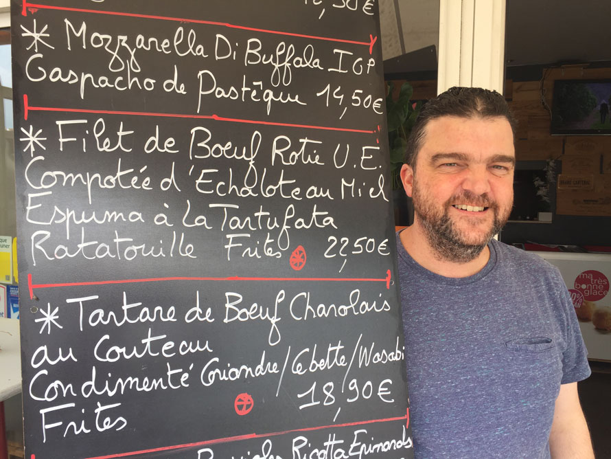 Le Kafé in à Cagnes-sur-Mer. Le talent caché de Ludovic Parfait