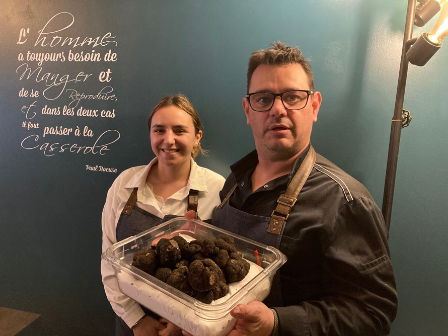 Restaurant La truffe y algo más… à Aups. Comme son nom l’indique !