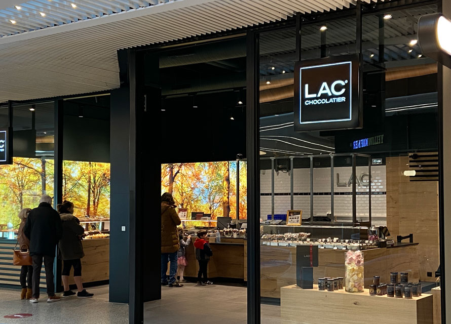 Lac chocolatier. Ouverture d’un nouvelle boutique