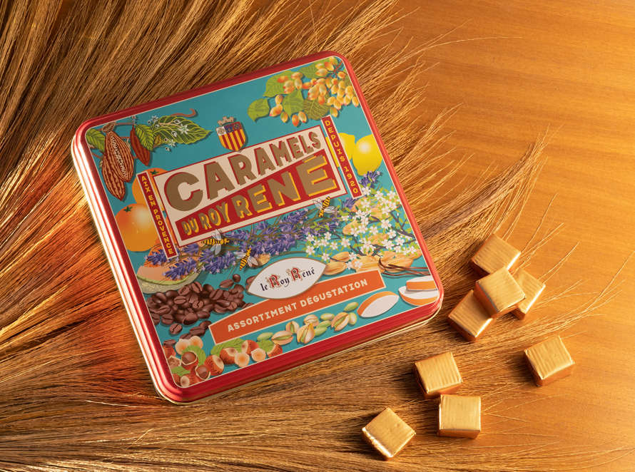 Le Roy René. Gamme de caramels à l’huile d’olive