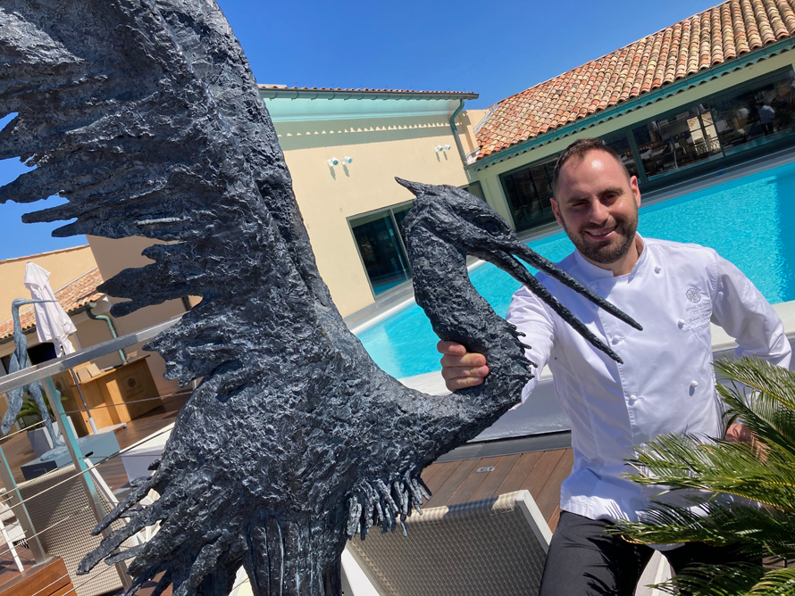 Les toits. Hôtel de Paris à Saint-Tropez. La gastronomie prend de la hauteur