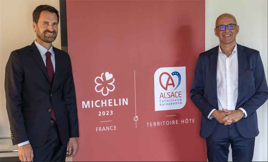 Guide Michelin France. Prochaine sélection de restaurants présentée en Alsace, le 6 mars 2023