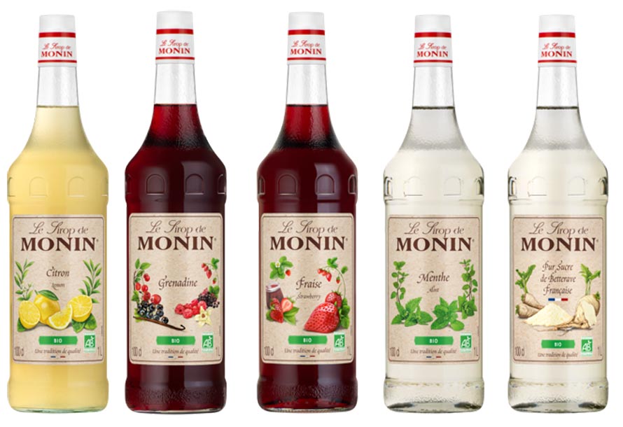 Monin. Nouvelle gamme de sirops bio