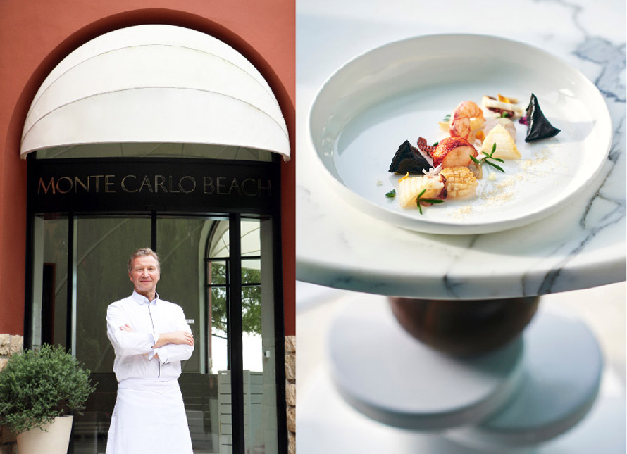 Monte-Carlo Beach à Roquebrune-Cap-Martin. Arrivée du chef Benoît Witz aux commandes d'Elsa