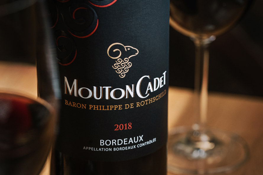 Le vin de la semaine. Baron Philippe de Rothschild. Mouton Cadet Rouge 2018