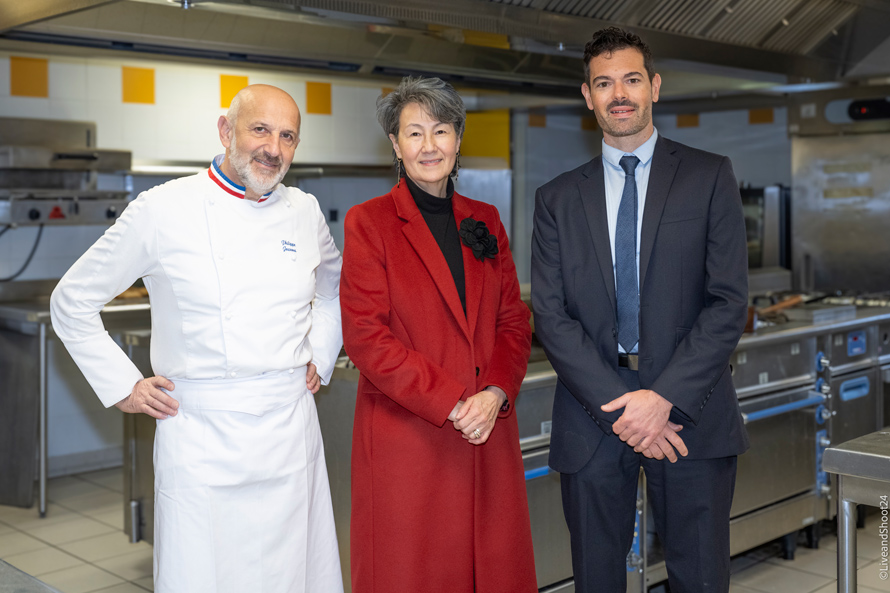 LYCÉE DE CROISSET À GRASSE. Philippe Joannes MOF, parrain du BTS hôtellerie-restauration