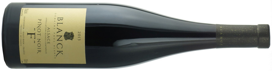 Le vin de la semaine. Domaine Paul Blanck et fils. Pinot noir "F" 2013