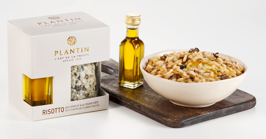 Plantin à Puyméras. Risotto aux cèpes et à la truffe d'été