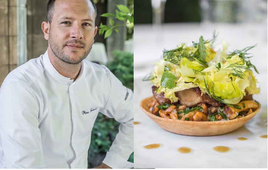 Le Prieuré-Baumanière à Villeneuve-lès-Avignon. La recette de l’exquise tarte aux girolles du chef étoilé Marc Fontanne