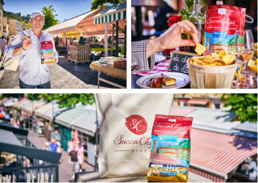 CÔTE D’AZUR FRANCE TOURISME. Socca Chips® lance ses chips Côte d'Azur France