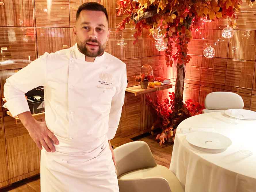 La table d’Antonio Salvatore au Rampoldi à Monte-Carlo. Une vision moderne de la cuisine méditerranéenne