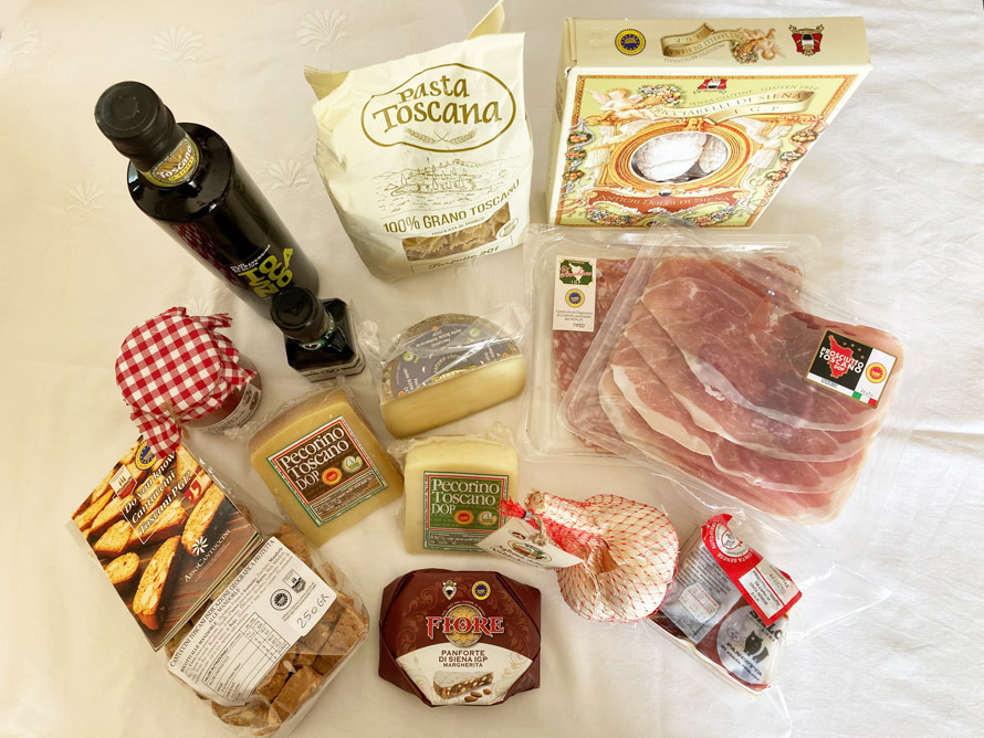 Zoom sur les produits de Toscane