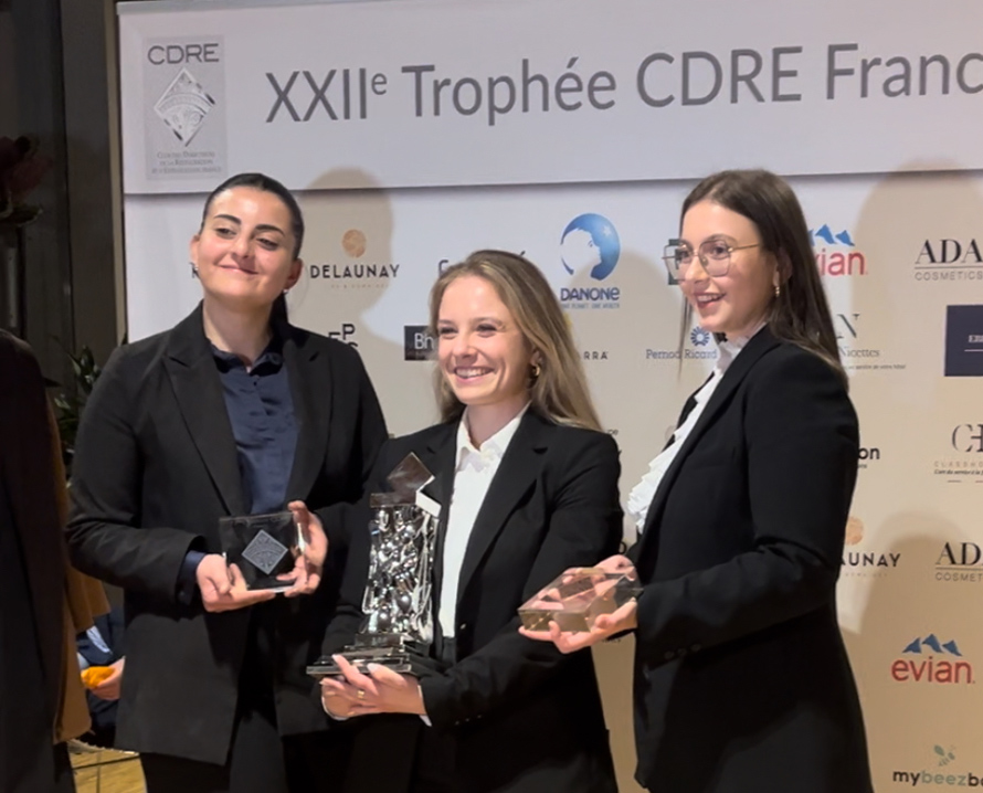 TROPHÉE CDRE FRANCE. Léa Deguirmandjian - Lycée hôtelier Marseille termine à la seconde place 