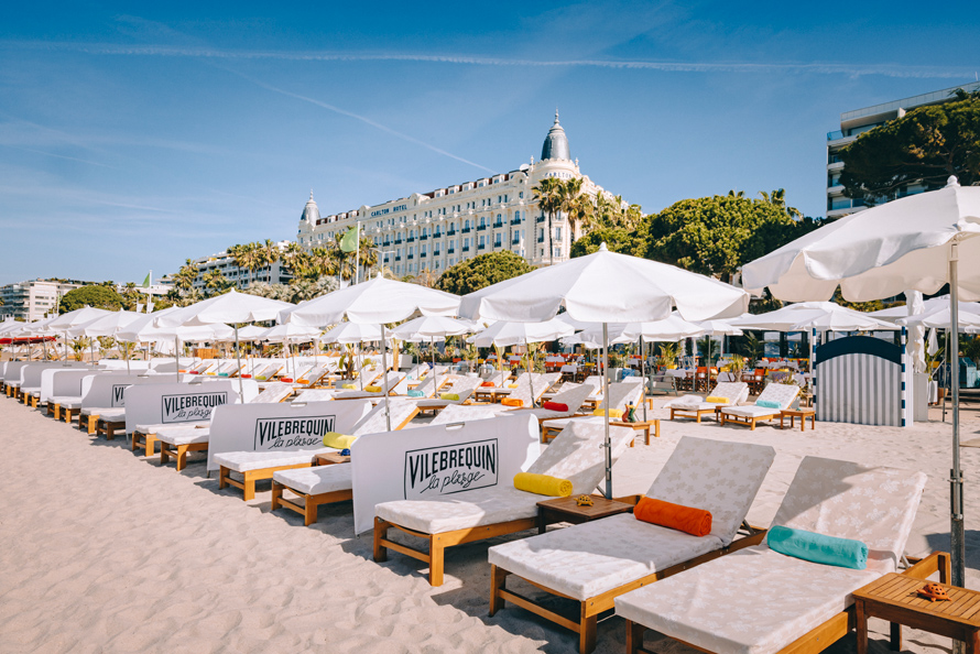 VILEBREQUIN LA PLAGE À CANNES. Colorée et joyeuse !